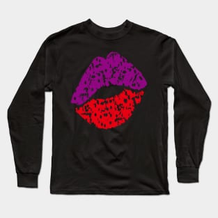 Colorful Lips Long Sleeve T-Shirt